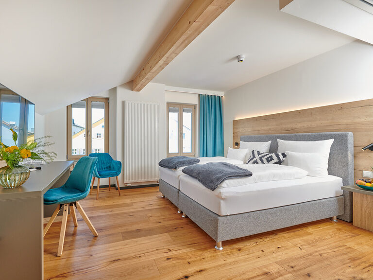 Die Zimmer im Herzstück Waldkirchen sind hell modern und bieten einen perfekten Urlaub